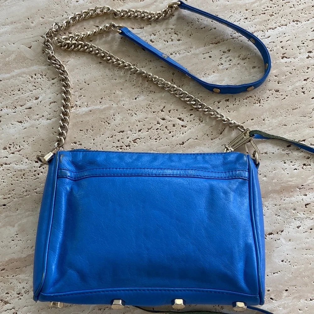 Rebecca Minkoff Electric Blue Leather Crossbody Bag